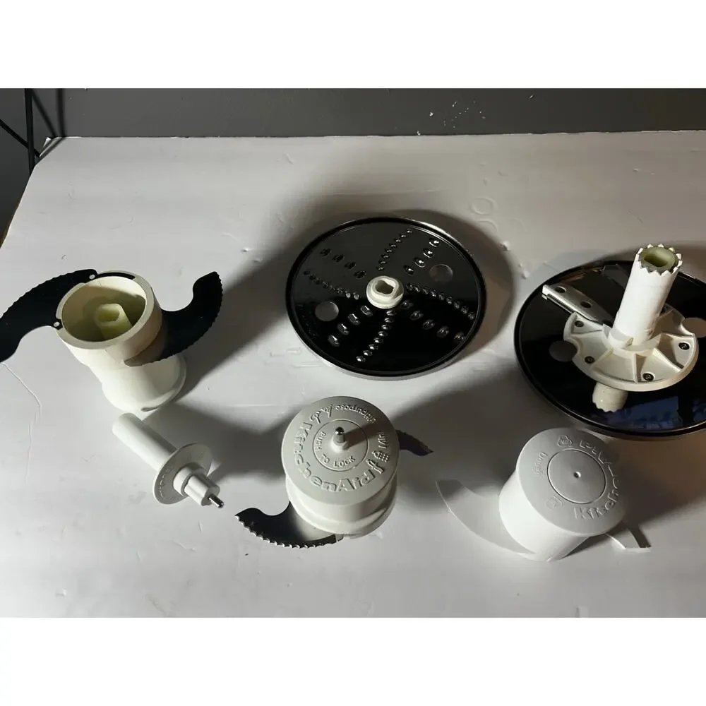 Kitchen Aid Food Processor Accessories Kit Blades Attachments In Case.